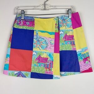 Lilly Pulitzer Vintage Patchwork Wrap Skirt